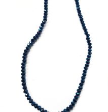Womens Blue Crystal Necklace